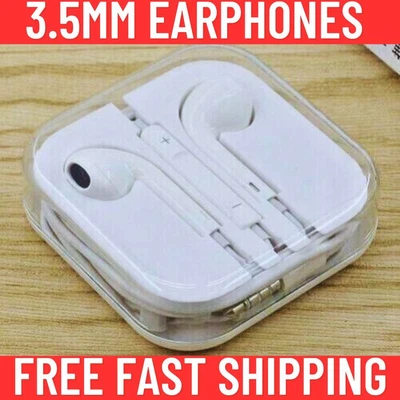 £4.75 • Buy Earphones For Apple IPhone IPad Samsung Headphones Hands Free With Mic 3.5MM AUX