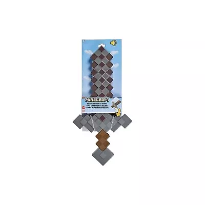 Minecraft Deluxe Netherite Roleplay Sound & Light Sword Toy Gray Ages 6+ • $35.99