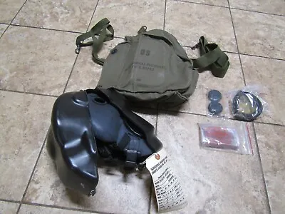 New Old Stock Genuine Us Military Issue M17a2 Chemical Gas Mask Complete Kit • $99.99