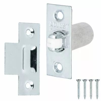 £4.99 • Buy SILVER ROLLER BALL CATCH Caravan Boat Door Frame Adjustable Sprung Latch Fixings