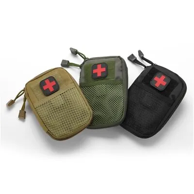 Tactical Molle First Aid Kits EDC Medical Pack Outdoor Military Army Hunting Bag • $8.99