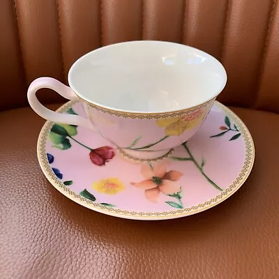 Maxwell & Williams Teas & C's - CONTESSA - Footed Floral 200 Ml Cup & Saucer New • £14.99