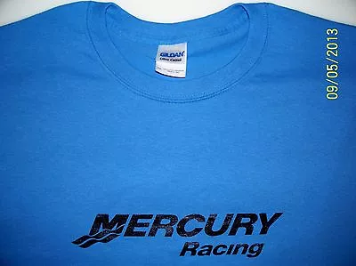 Mercury Racing Screen Printed Iris T-Shirt 100% Heavy Cotton Pre Shrunk  • $17.99