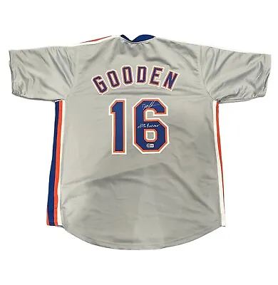 Doc Gooden Signed Auto New York Mets Custom Jersey #16 Retired Beckett BAS COA • $54.99