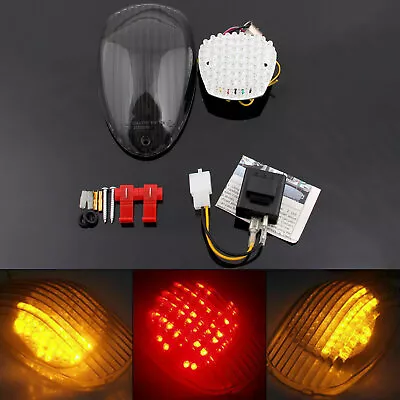 Taillight Integrated Turn Signals Fits Kawasaki Meanstreak 900 Classic Custom SA • $48.53