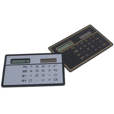 £3.19 • Buy Mini Calculator Credit Card Size Stealth School Cheating Pocket Size 8 Digit  Wi