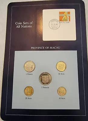 1982-1983 Franklin Mint Coin Set Macau • $24