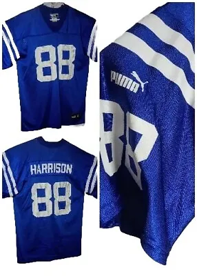 Puma Distressed Marvin Harrison Indianapolis Colts Blue Mesh Jersey Size Large • $13.49