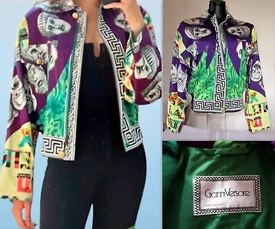 Gianni Versace Opéra Balleto Teatro Cinema Print Jacket. Rare Vintage 1991. • $450