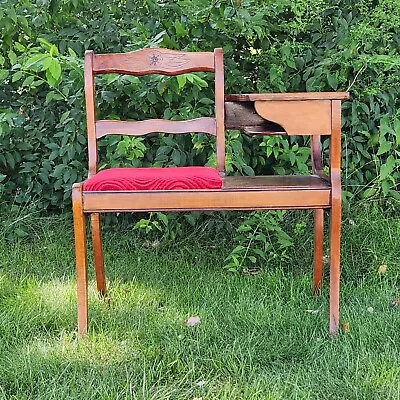 Vtg Desk Gossip Bench Telephone Some Wear See Photos Local Pickup Only • $90