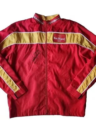 Vtg Manny Pacquiao Jacket Mens XL Autographed Boxing San Miguel Beer Man Cave • $99.95