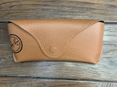 NEW Ray-Ban Luxottica Soft Sunglasses Case Brown Aviator Snap Flap • $23.74