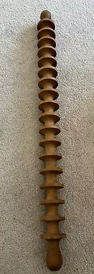 Wooden Vintage Pappardelle Rolling Pin Pasta Cutter 17 Slots - 25 1/2” Long • $58.99