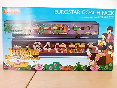 Hornby 'the Beatles Yellow Submarine' 'oo' Gauge R40001 Eurostar Coach Pack ! • £107