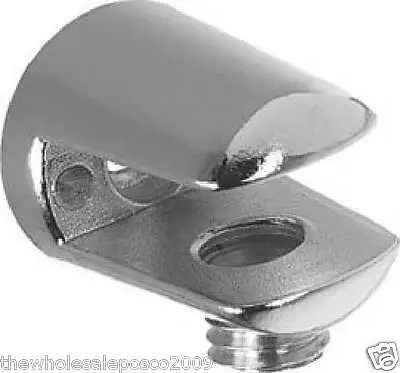 POLISHED CHROME SMALL SHELF FIXING BRACKET FOR GLASS OR PERSPEX SHELVES X 1 • £3.83