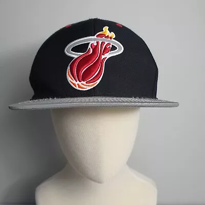 Miami Heat Baseball Cap One Size Mitchell And Ness • £11.99