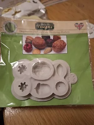 Katy Sue Silicone Mould Cake Decorating Sugar Craft Acorn Nut Fruit Autumn Berry • £5