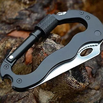 NEW Multi-Tool Carabiner Keychain Screwdriver Survival Camping EDC Tool Knifes • $9.75