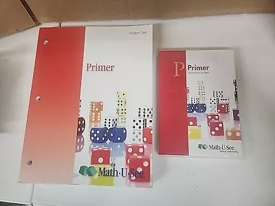 Math U See Primer Intro To Math DVD And Primer Student Text NEW • $39.99