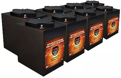 QTY:8 VMAX V6-225 Golf Cart Batteries  48V AGM 6 Volt 225AH Maint Free 6V • $2299.93