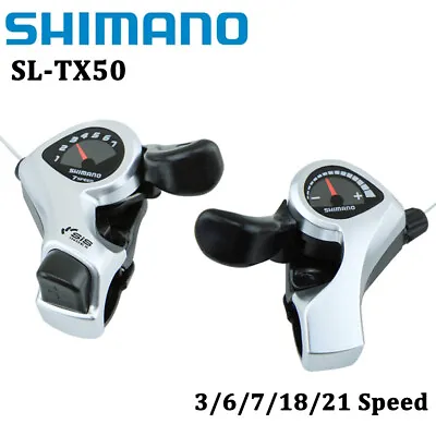 SHIMANO SL-TX50 3/6/7/18/21 Speed Shifters MTB Bike Bicycle Trigger Shift Lever • $12.95
