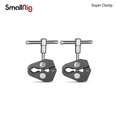 SmallRig 2 Pack Super Clamp W/1/4  & 3/8  Threads Camera Clamps Clip Crab Clamp • £10.90