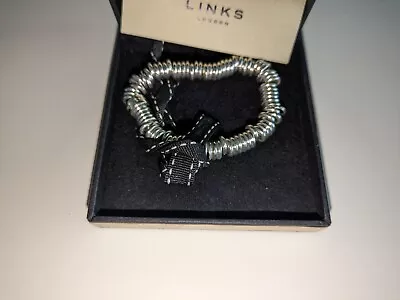 LINKS OF LONDON Sterling Silver 925 Sweetie Charm Bracelet Band M RRP220 NEW • £35