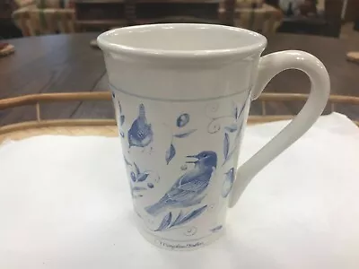 Vintage Hallmark Marjolein Bastin Tall Coffee Mug With Birds And Leaves • $8.50