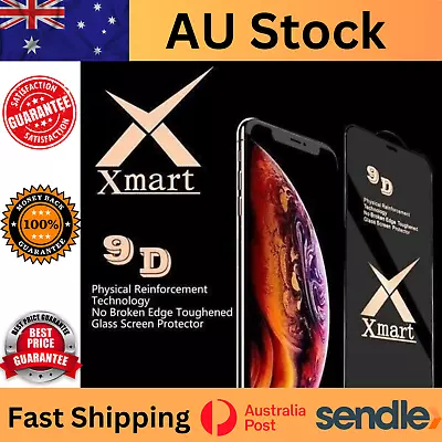 9D Tempered Glass Screen Protector IPhone Pro Full Max X 13 Apple 11 12 Xs Cover • $4.74