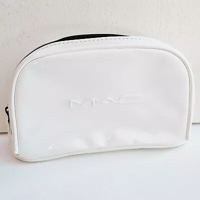 MAC White Makeup Cosmetics Bag Travel Toiletry Pouch Purse Case Brand New! • $29.95