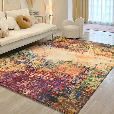 Large Traditional Rugs Living Room Bedroom Carpet Non Slip Hallway Runner Mat • £12.99