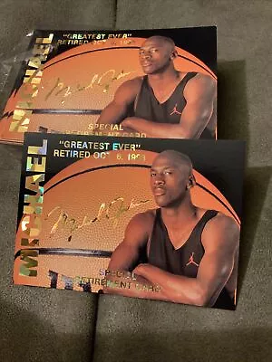 MICHAEL JORDAN 1993-94 Special Retirement Card By Sports Stars USA One-off 15000 • $5.95