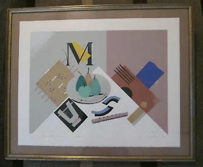 Milton Glaser Framed Serigraph Print -  Hidden Music  - SIGNED 1/150 - C.1985 • $449.99