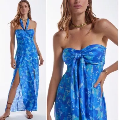 ViX Paula Hermanny Yves Alexia Maxi Dress Cover Up NWT $348 S • $129