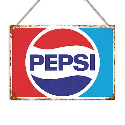 £7.99 • Buy PEPSI Cola Vintage Retro Style Metal Tin Wall Sign Pub Bar Kitchen Man Cave Coke