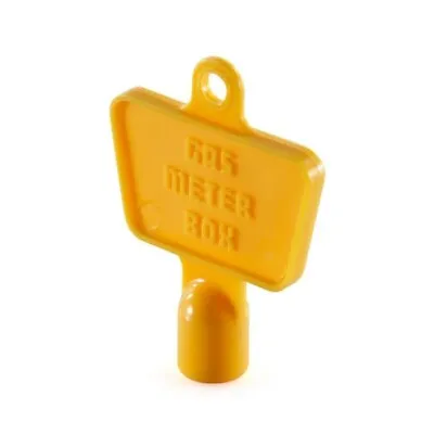 £2.95 • Buy Gas Electric UK Standard Meter Housing Box Yellow Plastic Key Utility Triangle