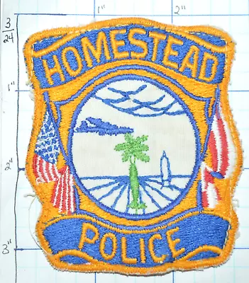 Florida City Of Homestead Police Dept Vintage Patch • $6