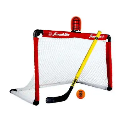Franklin Sports Mini Hockey Goal Set-NHL Light Up Knee Hockey Goal And Stick Set • $39.79
