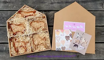 Vtg MARTHA BY MAIL Martha Stewart 5pc COPPER Dog Cookie Cutter Kit SET 1 W/Box • $74.99