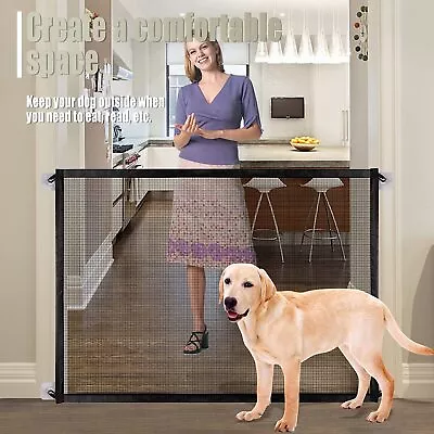 £7.95 • Buy Mesh Magic Pet Dog Gate Safety Guard Install Anywhere Doorway Portable 879041
