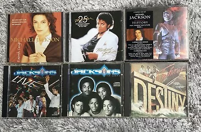 Job Lot Michael Jackson The Jacksons 6 X Cd Lot History Thriller Triumph Destiny • £2.99