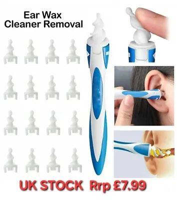 Ear Cleaner Ear Wax Removal Remover Cleaning Q-Grips Tool Kit Spiral Tip Picker • £3.99