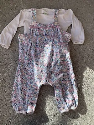 Baby Girls Outfit Dunagrees All In One Trouser Suit 3-6 Months John Lewis  • £3.50