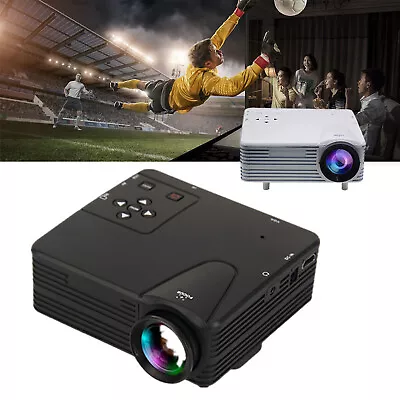 Home 3D 1080P HD Multimedia Player Cinema Theater Mini LED Projector AV VGA USB • $44.18