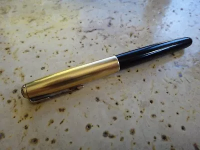 Vintage Parker 51 Black 16k Gold Filled Fountain Pen • $11.50