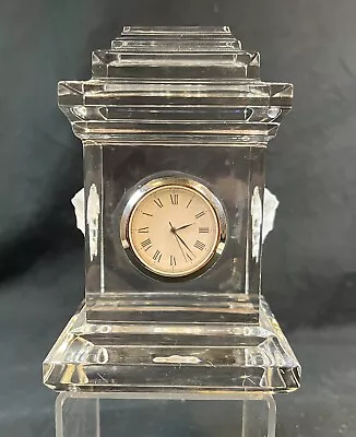 Rosenthal Crystal VERSACE Clock With Medusa Logotype EUC (KMT) • $125