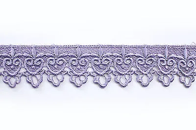 Unotrim 2  19 Colors Of Rayon Venice Lace Trim Scalloped DIY Trimming By Yard • $14.99