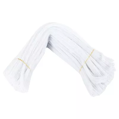 100 Pcs 30cm Creation Pipe Cleaners White R7H2 • $12.92