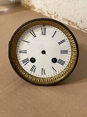 Antique French Mantle Clock Movement Dial & Bezel Parts Japy Marti Era • $69.99