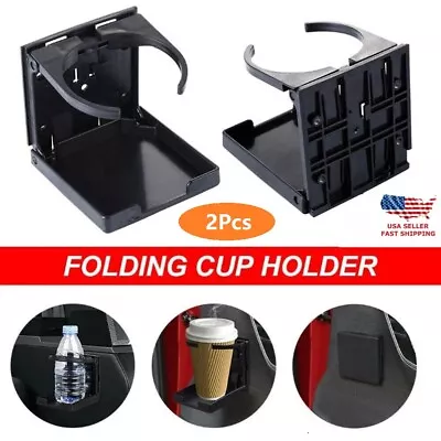 2x Collapsible Beverage Stand Wall Cup Holder Car Water Bottle Holder Black USA • $11.18